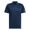 Adidas Mens Recycled Performance Polo Shirts Navy